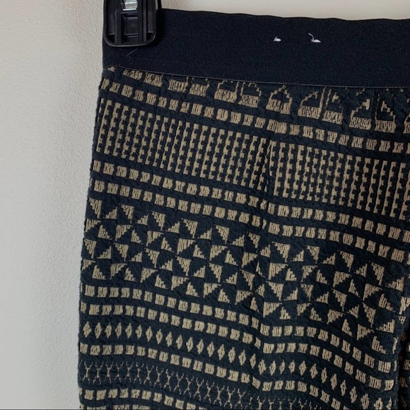 J McLaughlin Knitted Black Brown Printed Leggings Size Small - Picture 7 of 7
